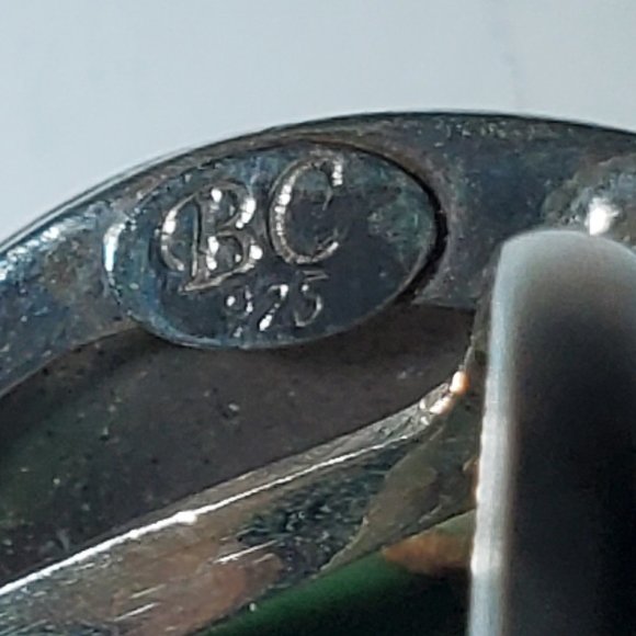 STERLING SILVER GREEN COPPER TURQUOISE RING - Picture 10 of 10